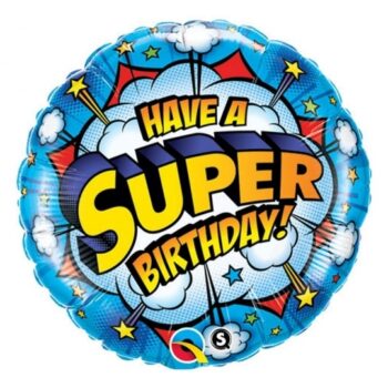 Balon bez helu: Have a Super Birthday! – Balony bez helu – Szalony.pl