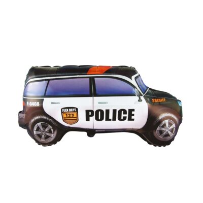 Balon bez helu: Samochód policyjny – Dekoracje imprezowe – Szalony.pl