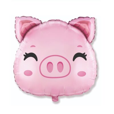 Balon bez helu: Świnka, głowa – Dekoracje imprezowe – Szalony.pl