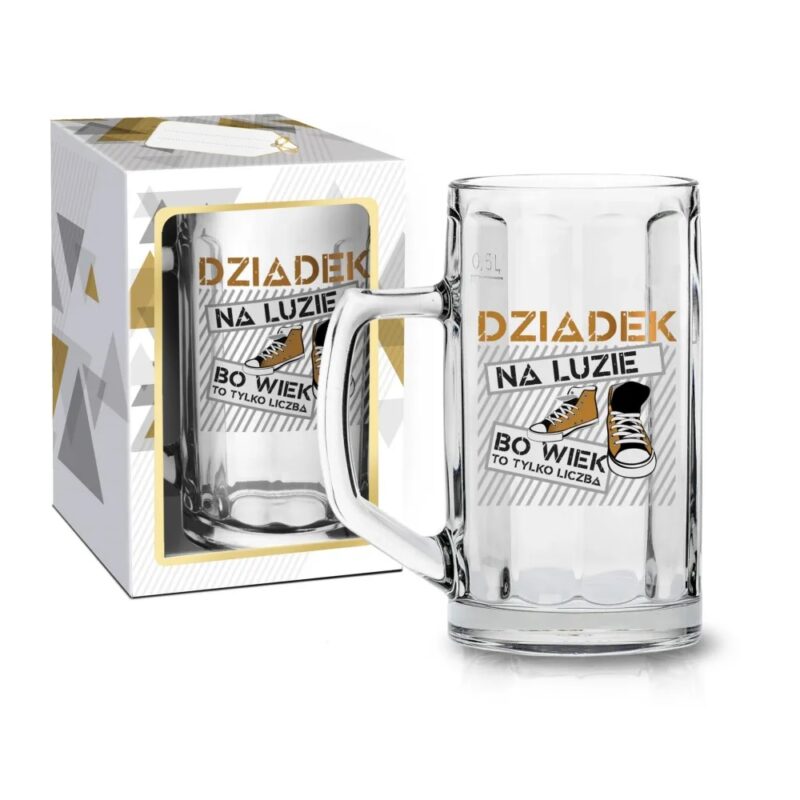 Kufel do piwa - Dziadek na luzie, 500 ml