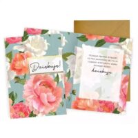 Kartka okolicznościowa – Dziękuję, Kwiaty – Kartki okolicznościowe – Szalony.pl