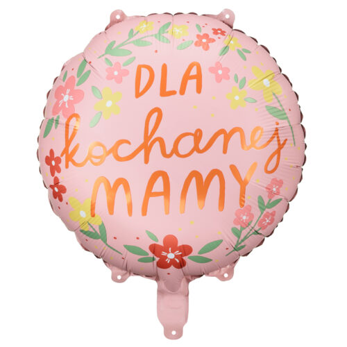 Balon bez helu: Dla kochanej MAMY, 14". Szalony.pl - Sklep imprezowy.