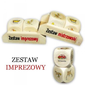 Zestaw kostek – Imprezowy – Prezent na Walentynki – Szalony.pl