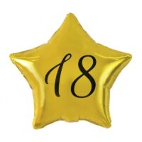 Balon bez helu: Gwiazdka 18, złota, 18″ – Balony bez helu – Szalony.pl