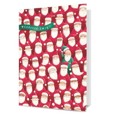 Kartka okolicznościowa – Wesołych Świąt, mikołaje – Kartki okolicznościowe – Szalony.pl