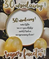 Kartka urodzinowa – 30, Ramka na zdjęcie – Kartki okolicznościowe – Szalony.pl