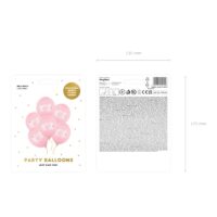 Balon gumowy – Mom to be, różowy, 30cm, 6 szt. – Dekoracje imprezowe – Szalony.pl