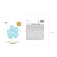 Balon gumowy – Mom to be, niebieski, 30cm, 6 szt. – Dekoracje imprezowe – Szalony.pl