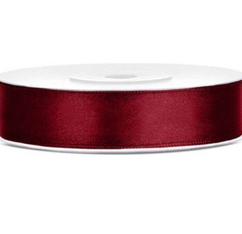 Tasiemka satynowa – bordowa 12mm/25mm – Dekoracje imprezowe – Szalony.pl
