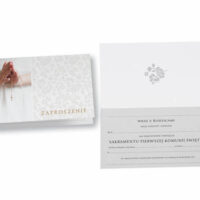 Zaproszenie – Pierwsza komunia – Dekoracje na Komunię Świętą – Szalony.pl