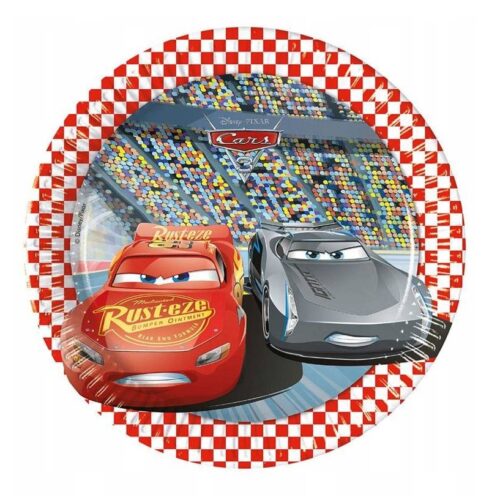 Talerzyki papierowe - Cars 3 , 8szt