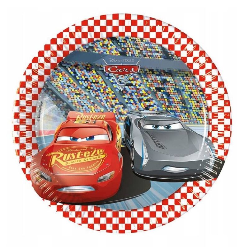 Talerzyki papierowe - Cars 3 , 8szt