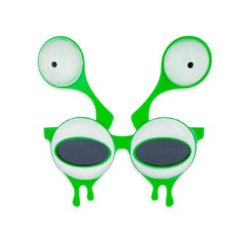 Okulary – UFO, zielone – Okulary imprezowe – Szalony.pl