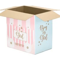 Pudło na balony – Boy or Girl, 60x40x60cm – Pudło balonowe – Szalony.pl