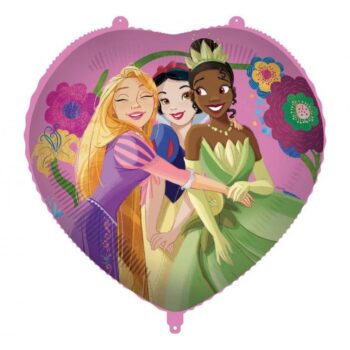 Balon bez helu: Serce Princess Disney, 46 cm – Balony bez helu – Szalony.pl