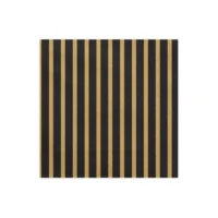 Serwetki – Czarno-złote, paski, 33 cm, 20 szt – Dekoracje imprezowe – Szalony.pl