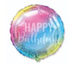 Balon bez helu: Happy Birthday, 18″ – Balony bez helu – Szalony.pl