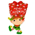 Balon bez helu: Elf z prezentem – Dekoracje imprezowe – Szalony.pl