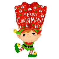 Balon bez helu: Elf z prezentem – Dekoracje imprezowe – Szalony.pl