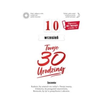 Kartka urodzinowa – 30 urodziny, dzień i miesiąc – Kartki na 30 urodziny – Szalony.pl