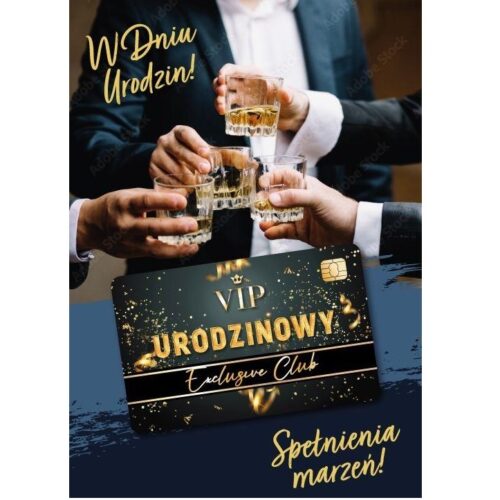 Kartka urodzinowa - VIP urodzinowy, karta