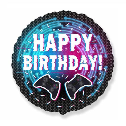 Balon bez helu: Happy Birthday, pady