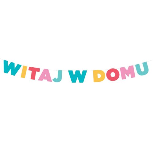 Baner - Witaj w domu, 210 cm. Szalony.pl - Sklep imprezowy.