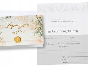 Zaproszenie na ślub – Wszystkie produkty – Szalony.pl