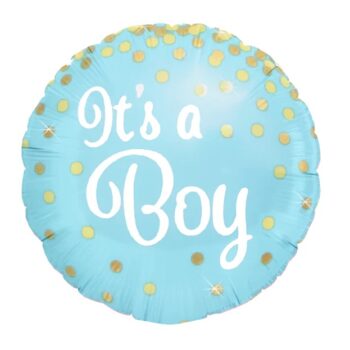 Balon bez helu: Its a boy, niebieski – Balony bez helu – Szalony.pl