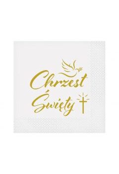 Serwetki ”Chrzest Święty”, 33x33cm 20szt. – Dekoracje imprezowe – Szalony.pl