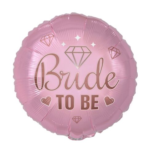 Balon bez helu: Bride To Be, różowy