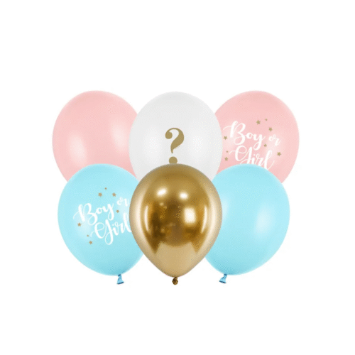 Balony boy or girl 30cm, 6 szt.