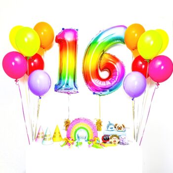 Zestaw balonów z helem: RAINBOW PARTY (dowolne cyfry). Szalony.pl - Sklep imprezowy. – Szalony.pl – Szalony.pl – Szalony.pl – Szalony.pl – Szalony.pl