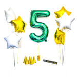 Bukiet balonowy: GREEN NUMBER, napełniony helem. Szalony.pl - Sklep imprezowy. Bukiet balonowy: GREEN NUMBER, napełniony helem. Szalony.pl - Sklep imprezowy.