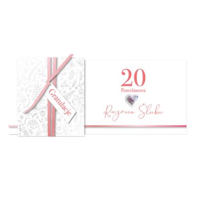 Kartka okolicznościowa – 20 porcelanowa rocznica – Kartki okolicznościowe – Szalony.pl