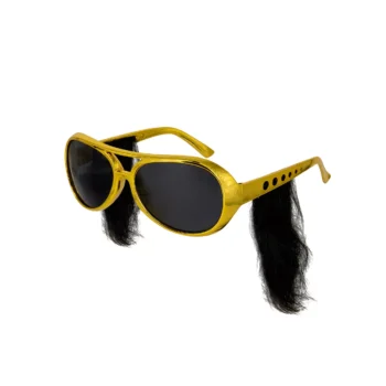 Okulary Elvis – z baczkami – Okulary imprezowe – Szalony.pl