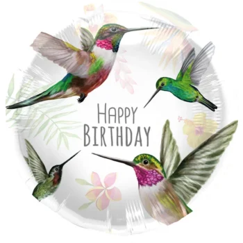 Balon bez helu: Happy birthday, koliberki – Balony bez helu – Szalony.pl