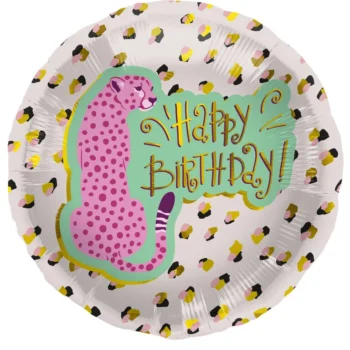 Balon bez helu: Happy birthday, różowa pantera – Balony bez helu – Szalony.pl