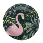 Balon foliowy – Happy birthday, flaming – Dekoracje imprezowe – Szalony.pl