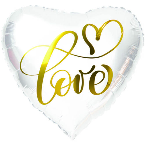 Balon bez helu: - Serce, złote love