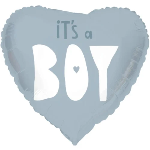 Balon z helem: It's a boy, serce