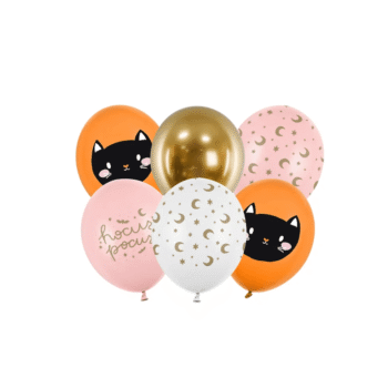 Balony bez helu: Hocus Pocus, 6szt – Balony bez helu – Szalony.pl