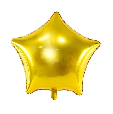 Balon bez helu: Gwiazdka - 70cm - złota