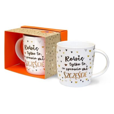 Kubek Top – Robię tylko to, co sprawia mi szczęśćie – Prezenty – Szalony.pl