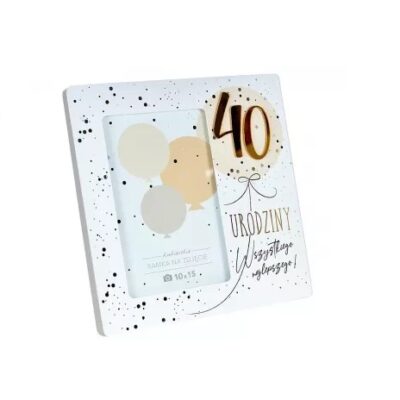 Ramka na zdjęcia – Wszystkiego najlepszego, 40 – Prezenty – Szalony.pl