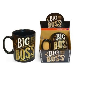 Kubek GIGANT – Big BOSS Szef jest tylko jeden – Prezent na Urodziny – Szalony.pl