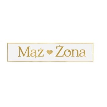 Tablica rejestracyjna – ,,Mąż i Żona,, – Wszystkie produkty – Szalony.pl