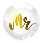Balon bez helu: Mr, biały – Dekoracje imprezowe – Szalony.pl