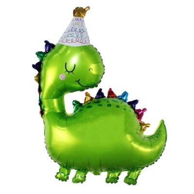 Balon bez helu: Dinozaur w czapeczce – Dekoracje imprezowe – Szalony.pl