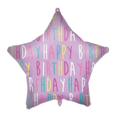 Balon bez helu: Gwiazdka HB, fioletowa – Dekoracje imprezowe – Szalony.pl